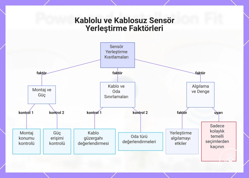 Kablolu ve Kablosuz Sensör Yerleştirme Faktörleri