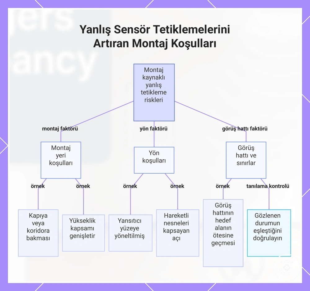 Yanlış Sensör Tetiklemelerini Artıran Montaj Koşulları