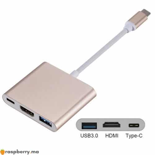 Câble adaptateur USB Type-C vers HDMI