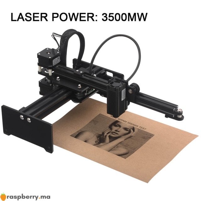 Machine gravure Laser et de découpe Laser - NEJE Master, 3500 mw -  Raspberry Pi Maroc