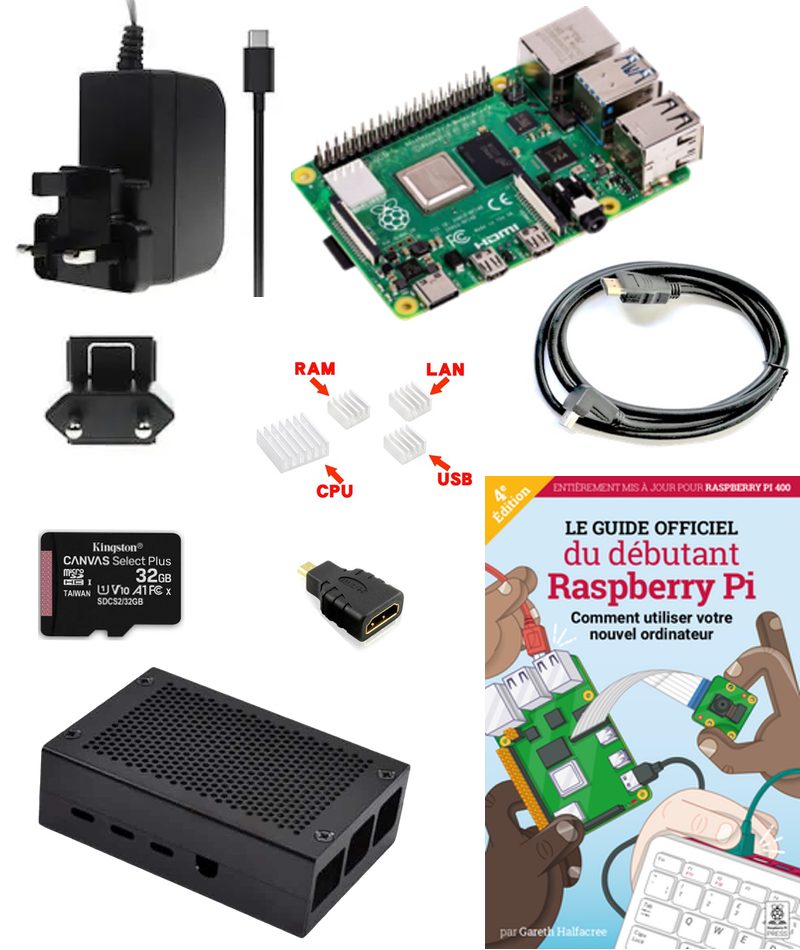 Kit de démarrage - 4Go – Raspberry Pi Maroc - Raspberry Pi Maroc
