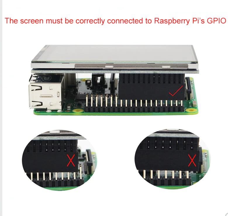 Écran tactile 3,5 po à matrice active Raspberry pi 4 avec boîtier,  ventilateur Raspberry pi et dissipateurs, écran ACL à résolution de 320 x  480